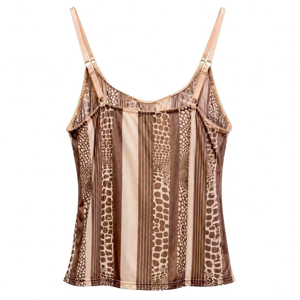 Cavalli Vintage Leopard Mesh Tank w/ Logo Hardware - Picture 2 of 4